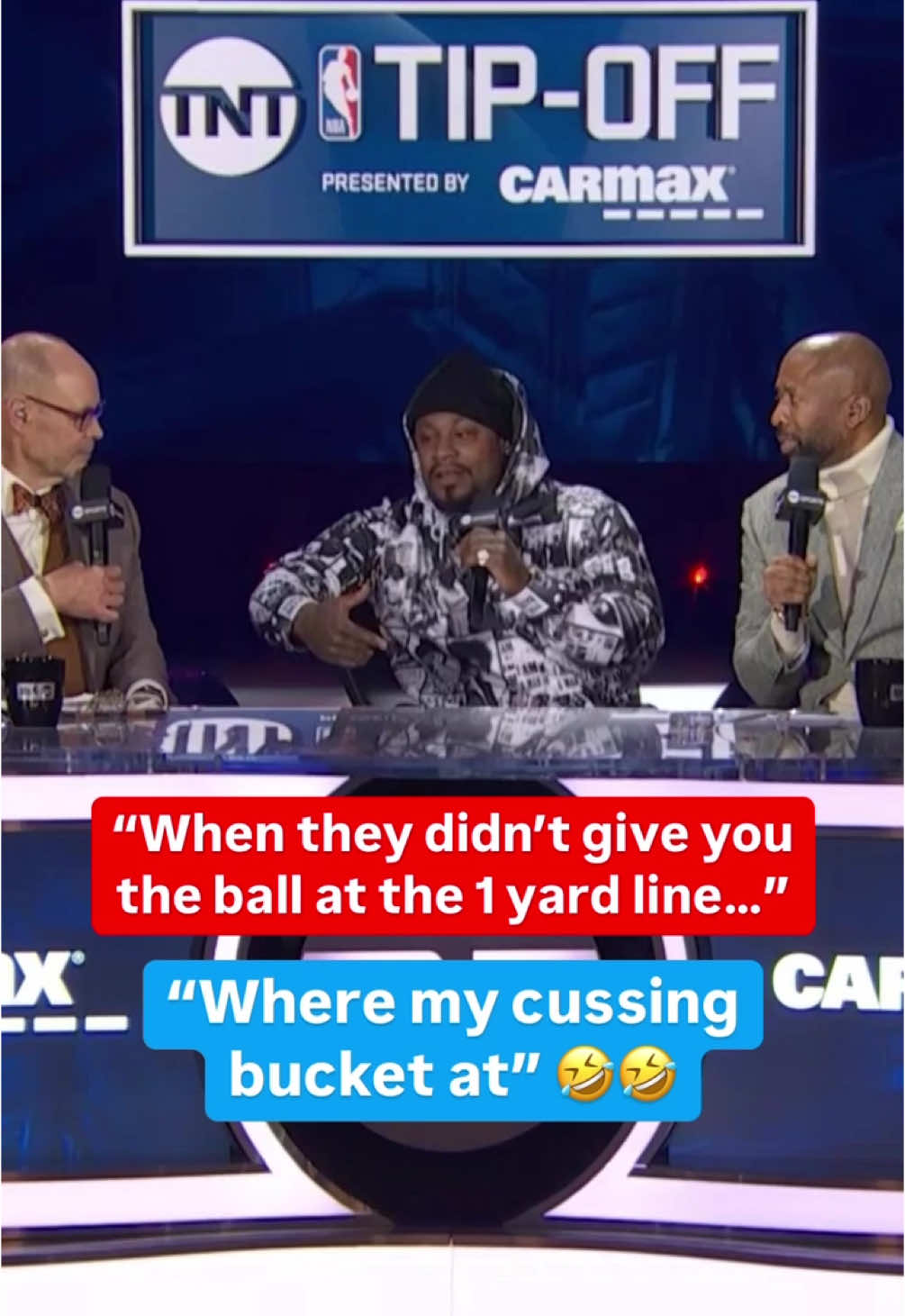 Marshawn Lynch always keeps it real. 💯 @taxact #NBA #bball #basketball #football #nfl 