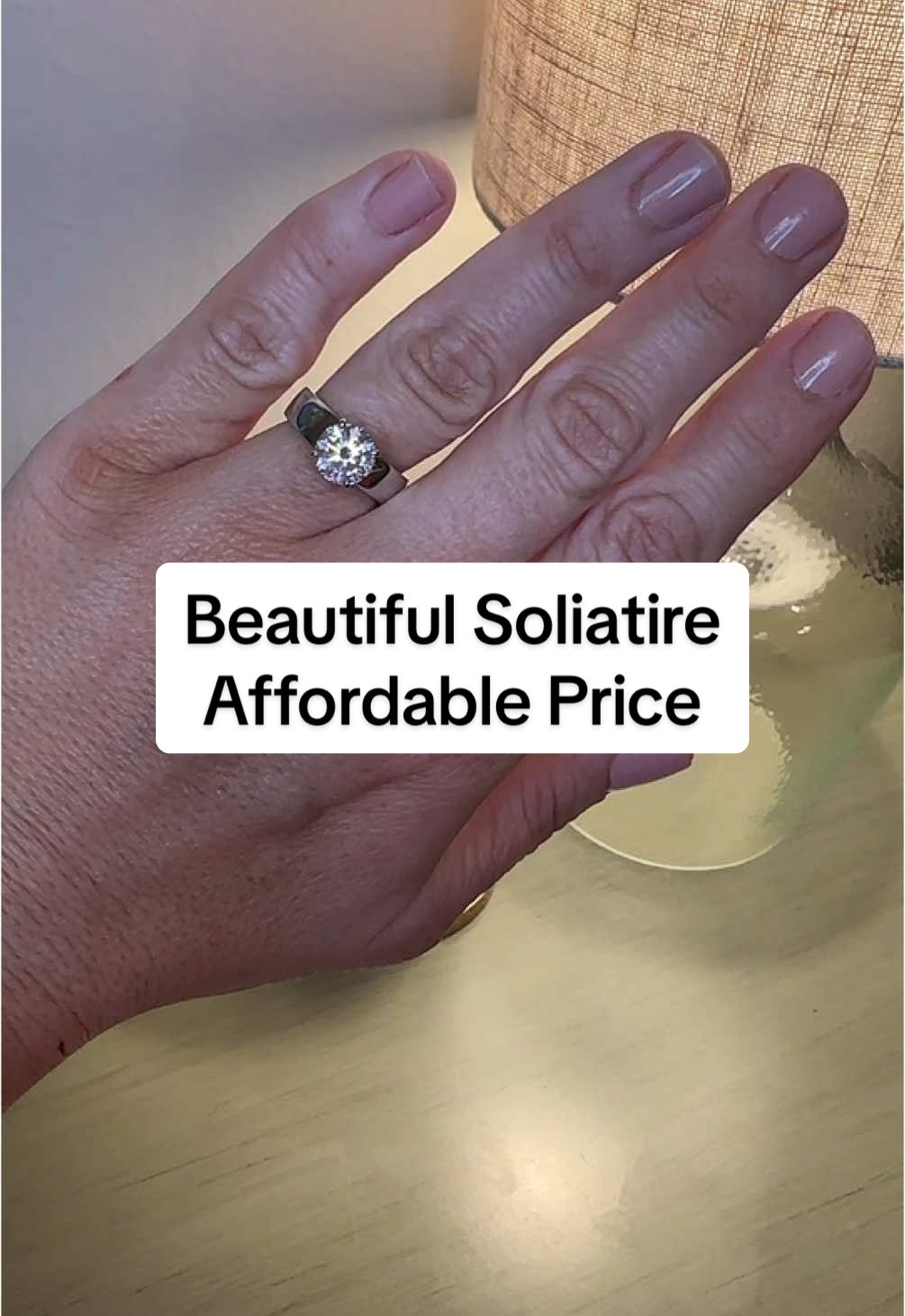 #ring #moissanite #solitairering #travelring #affordablejewelry 