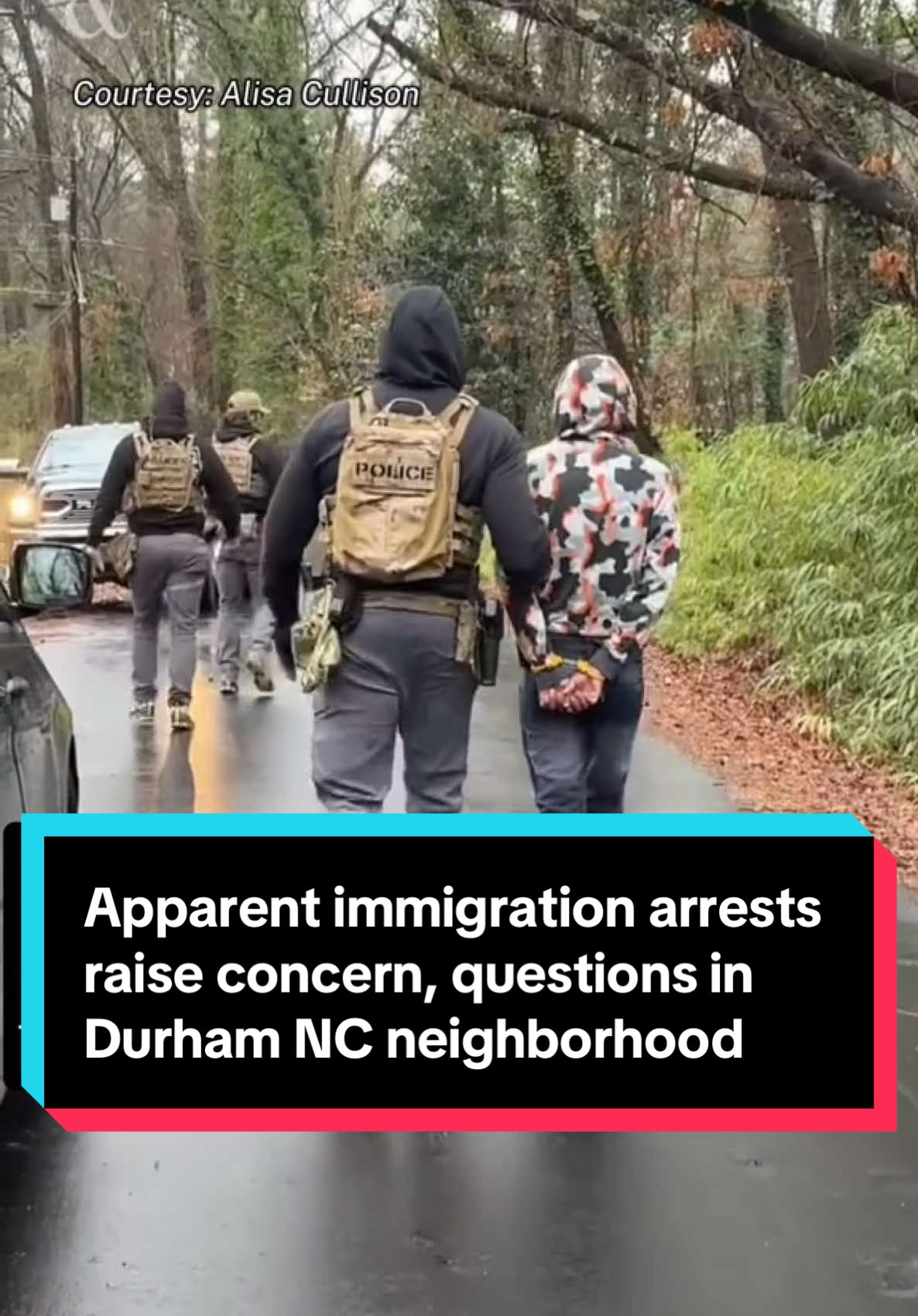 Apparent immigration arrests raise concern and questions in a Durham, N.C. neighborhood. Witnesses say ICE agents wore masks as they took away three young men from India on Thursday morning. ICE didn’t respond late Thursday afternoon to questions about who the men were, why they were taken into custody and where they were taken. Read the full report at the link in our bio. #iceraid #immigration #customs #durhamnc #northcarolina ##borderpatrol #siembranc 