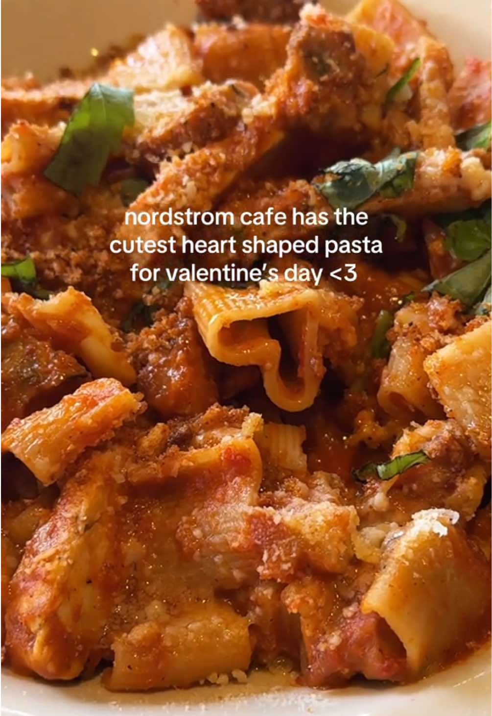 heart shaped pasta at Nordstrom 🫶🏻 perfect for Feb love month!!! #nordstromcafe #ocfoodie 