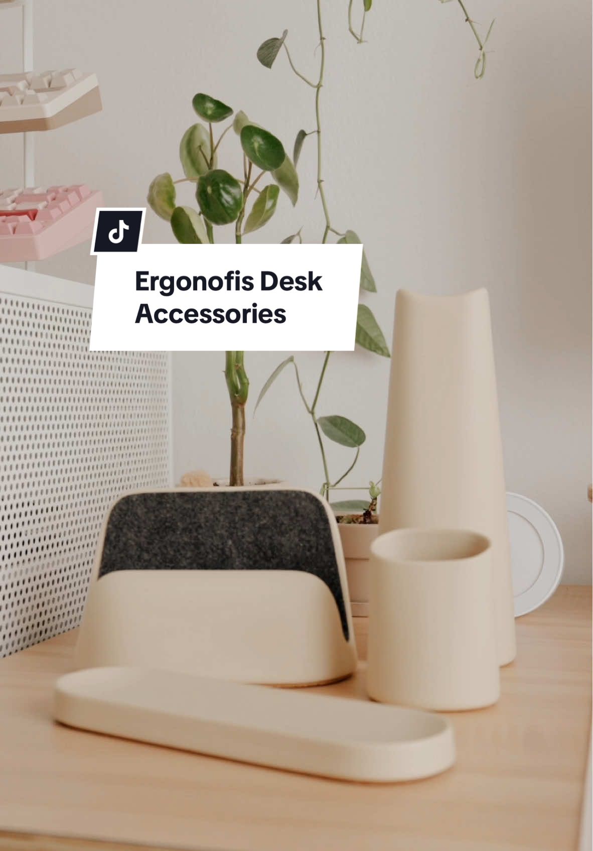 The cutest desk accessories from @Ergonofis for the beige / neutral girlies! 😍 I have the Sand color but it’s also available in Coal and Blush! #gifted Find These Desk Accessories at Ergonofis: 💛 Pencil Holder 💛 Vertical Laptop Dock 💛 Headphone Stand 💛 Catch-All Tray Which one is your favorite?! 🫣 Mine is the Catch-All Tray! 😎 #desksetup #deskaccessories #deskgoals #deskspace #deskaesthetic #cozydesksetup #ergonofis #penholder #laptopstand #desktray #headphonestand #workspace #wfhoffice #wfhdesk #wfhdeskaccessories 