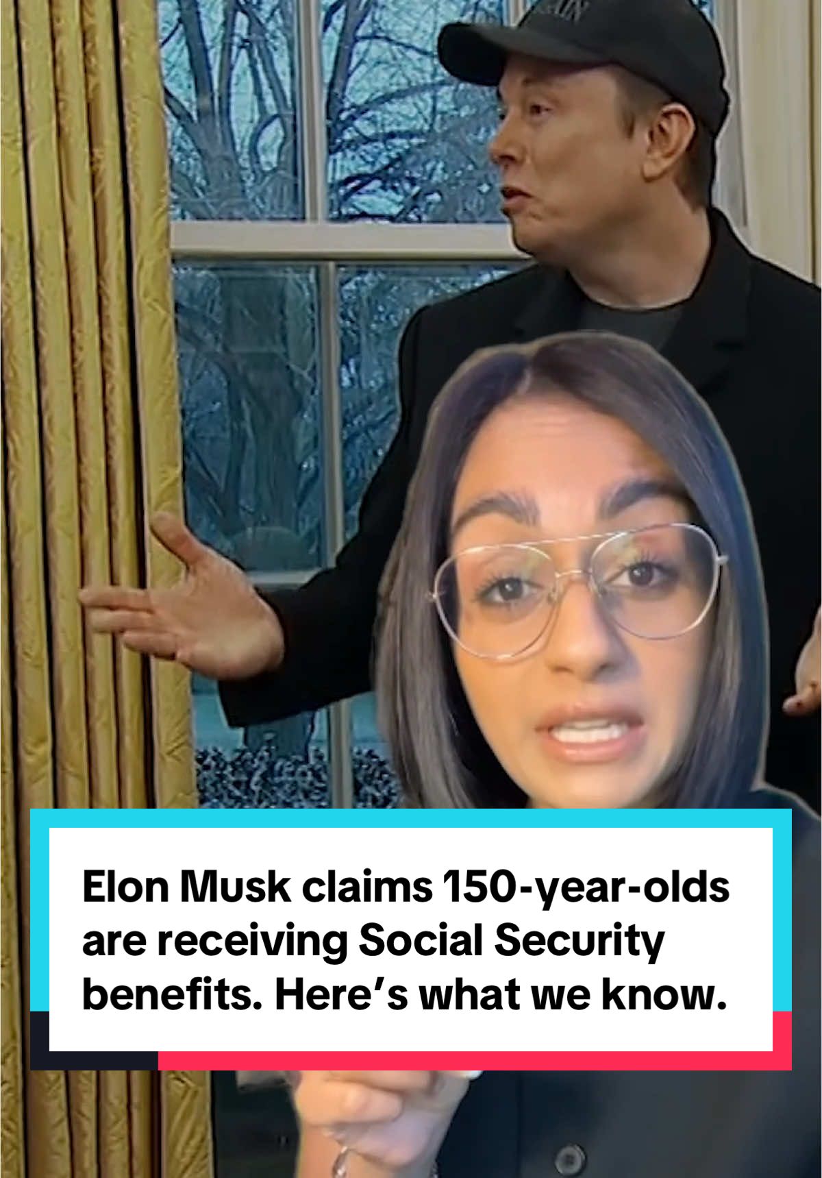 During remarks in the Oval Office on Tuesday, Elon Musk claimed that the Department of Government Efficiency found evidence that 150-year-olds were receiving Social Security benefits. @CBS News Confirmed did a fact check to see if what he said was true. @Shanelle Kaul breaks down what we learned. #news #DOGE #ElonMusk #Trump #SocialSecurity #retirement #senior