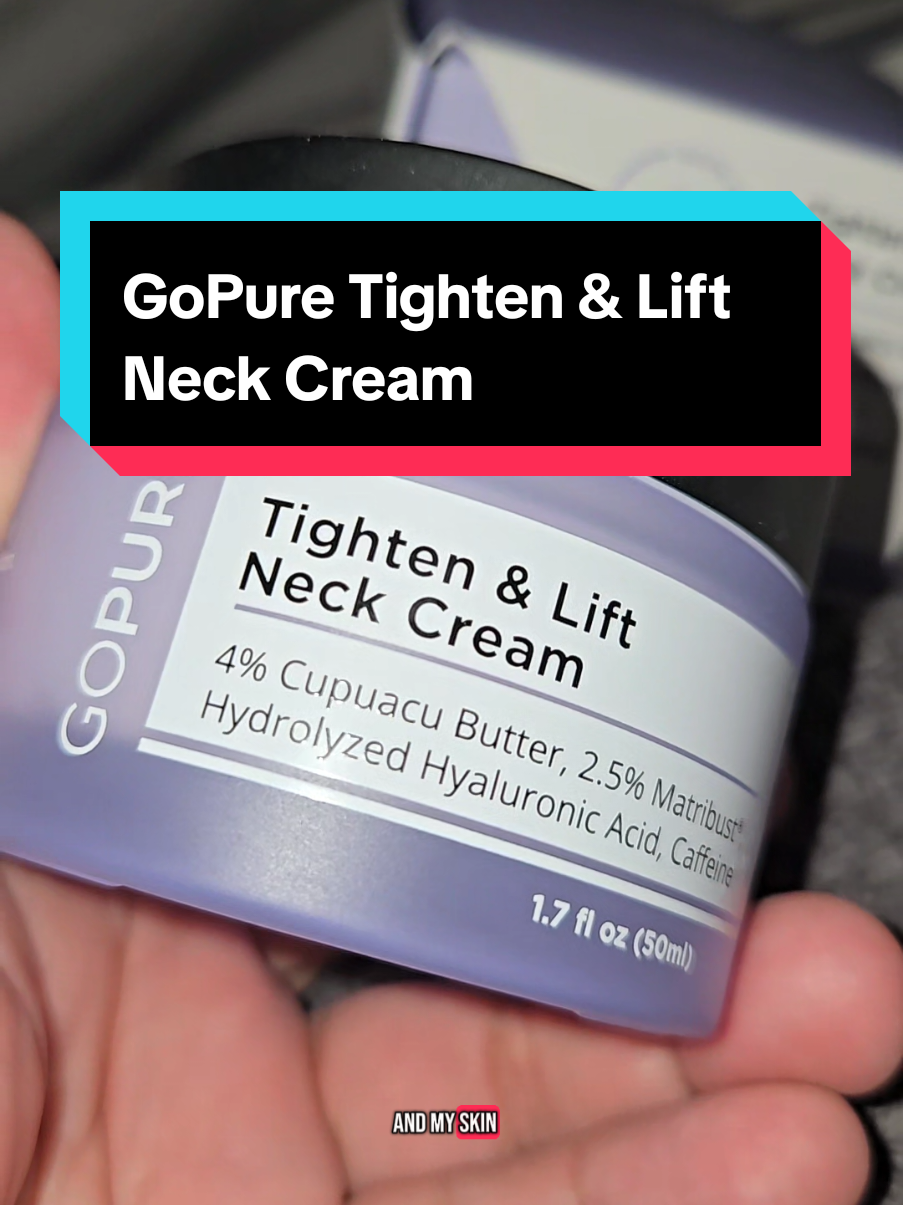 GoPure Tighten and Lift Neck Cream #beauty #skincare  #GoPure 