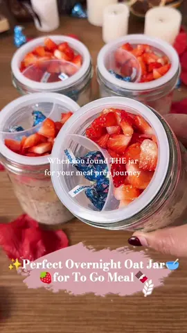 Sharing My mealprep daily and my favorite #overnightoats jar✨🫙#giftideas #ValentinesDay #homemade #soligtovernightoatjars #mealprep #fyp #fypシ #foryoupageofficiall #valentinesdaygift #tiktokmademebuyit #tiktokhaul #pov #tiktokmademebuyit #breakfast #breakfastideas 