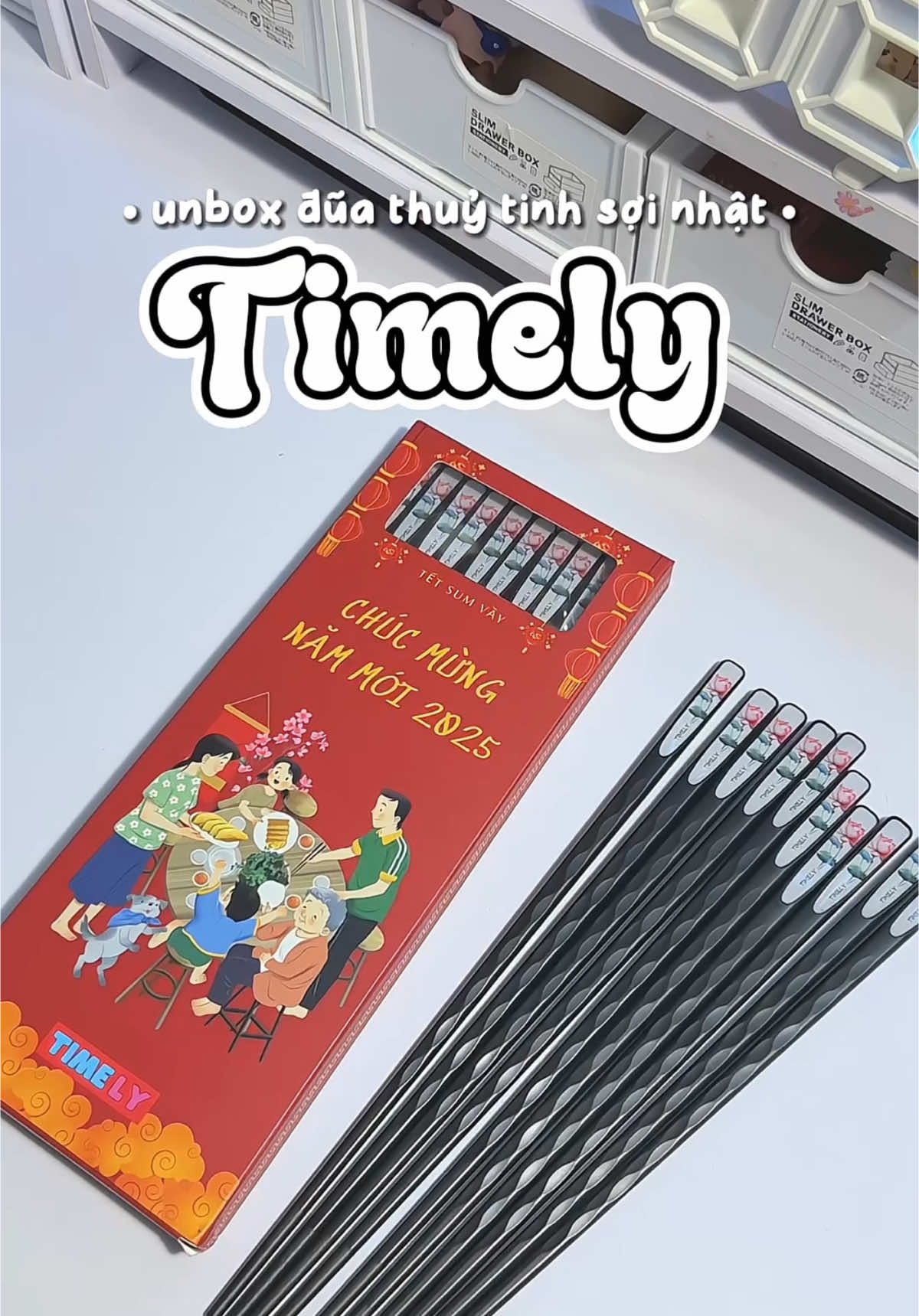 Sắm bộ đũa mới về mà ai cũng ưng🤩 #duathuytinhsoinhat #duathuytinh #duathuytinhtimely #unbox #xuhuong #fyp #foryou #unboxwithTep 