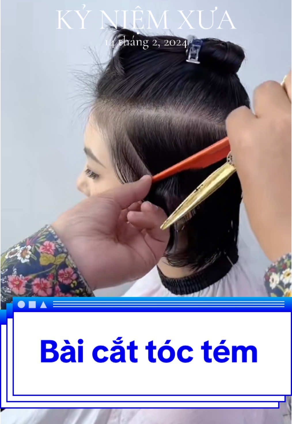 Bài cắt tóc ngắn đẹp #kỷniệmxưa #hairanhtuan #cắttóc #tócngắn #hair #xuhuong 