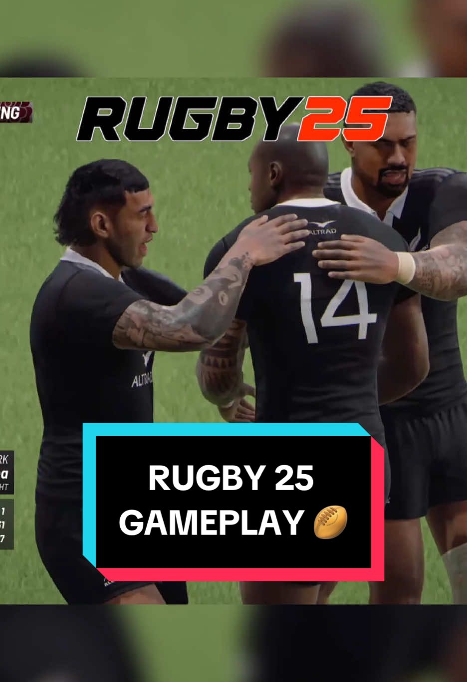 Rugby 25 gameplay 🏉 #rugby25 #gaming #rugby #trytime #gameplay #rugbyunion #ps5 #francerugby #allblacks #fyp 