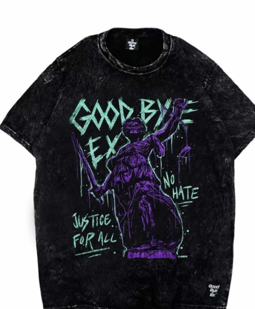 GOOD BYE EX - Tshirt Washed Justice #kaos #kaosdistro #kaosmurah #kaospria #tshirt #rekomendasi #fashion #cuantanpabatas #racuntiktok #belilokal #wibgajian #jumatberkah #jumathemat #fyp #foryou 