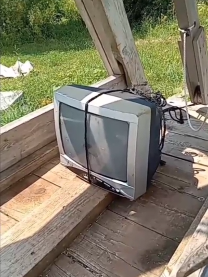 Throwing a Chair and an Old TV 