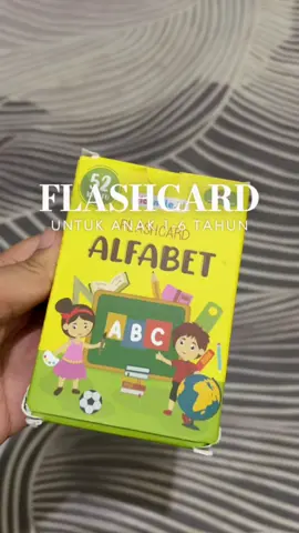 Stimulasi untuk anak 2 tahun hafal huruf alfabet‼️ #mainananak #flashcardsforkids 