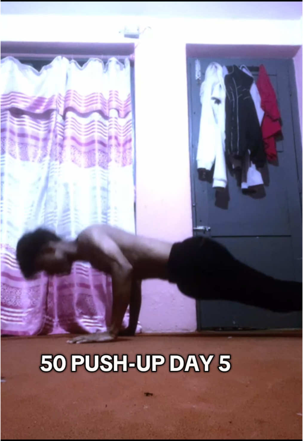 Day 5 | 30 Days Daily 50 Pushup Challenge 💀 #pushupchallenge #30daychallenge #challenge #workout #bulking 