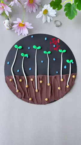 Simple Rain Water Season Clay Art ☔ | Fun Parent-Child DIY! #TikTokDIY #CraftIdeas #fybシ #SimpleDIY #DIYForKids #BirdCraft #EasyCrafts #handmade  #CatLover #FunProjects #RainySeasonCraft #ClayArt #DIYForKids #ToddlerCrafts #ParentChildBonding #HandmadeFun #PreschoolActivity #RainyDayFun #CreativeKids #EasyCrafts