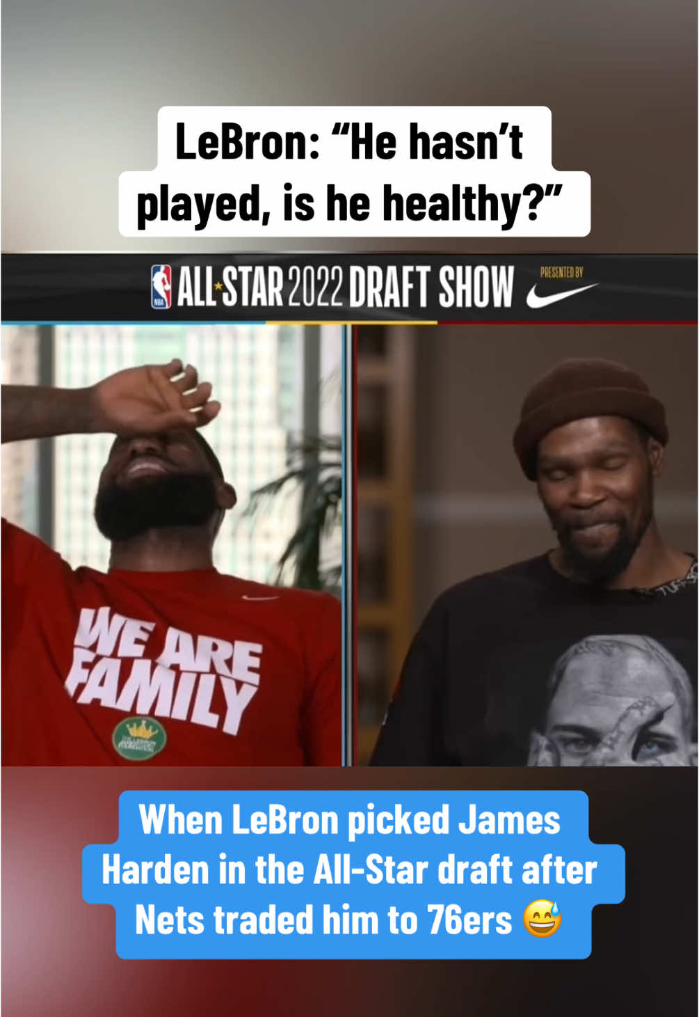 “He got traded, he’s healthy now!” - Chuck 😂 #NBA #basketball #lebron #kevindurant #nbabasketball 