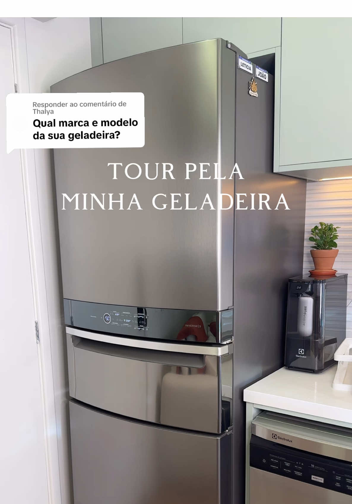 Respondendo a @Thalya  Tour pela minha geladeira ✨ #comprasparacasa #casanova #enxovaldecasanova #geladeira #cozinhaplanejada #comprinhasparacasa #compras 