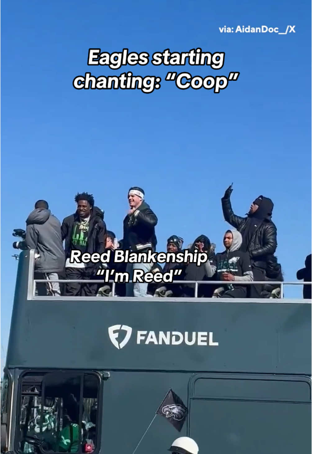 Eagles fans thought Reed Blankenship was Cooper DeJean 😂 #SuperBowl #eagles #cooperdejean 