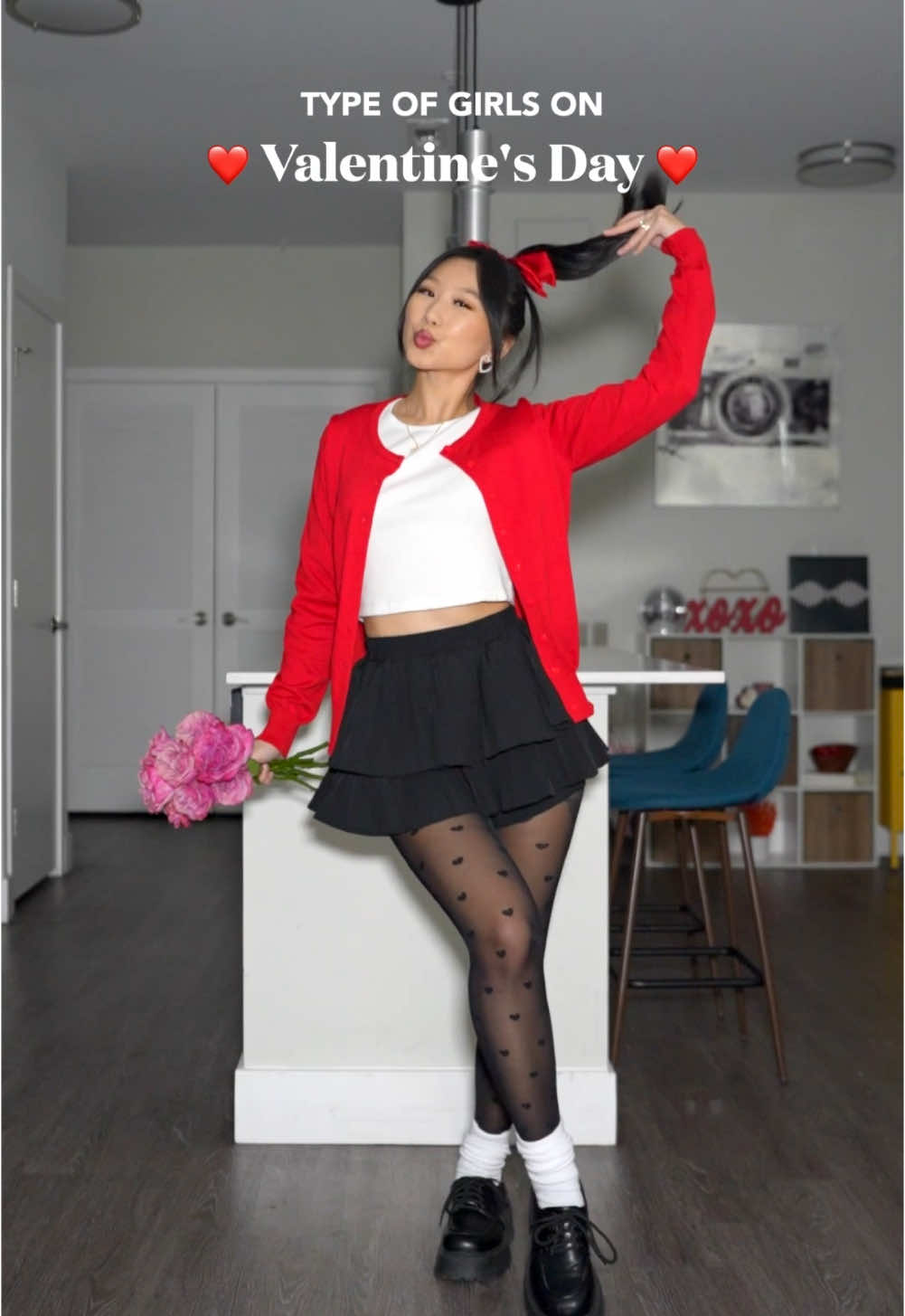 Happy love day ❤️ Which girl are you? 💬 BOO’D UP 🌹 Tee: @UNIQLO USA  Cardigan: @Grace Karin US Shop  Skort + Loafers: @Lewkin  HEARTBREAKER 💋 Dress + Bolero: @shoprayn  Heels: @Amazon Fashion  HEARTBROKEN 💔  Pajama Set: @Tommy John  Slippers: @YesStyle (code: VIVACIOUSHON) GALENTINE 💌 Sweater: @Petal & Pup  Mini Skirt: @Lee Jeans   Boots: @Dolce Vita Footwear   ANTI-VALENTINE 🖤 Top: Lewkin  Cargos: upcoming RAYN, coming 3/29 Shoes: @Converse  #fashion #outfitidea #tightsoutfit #howtostyle #datenightoutfit #valentinesdayoutfit #styletips