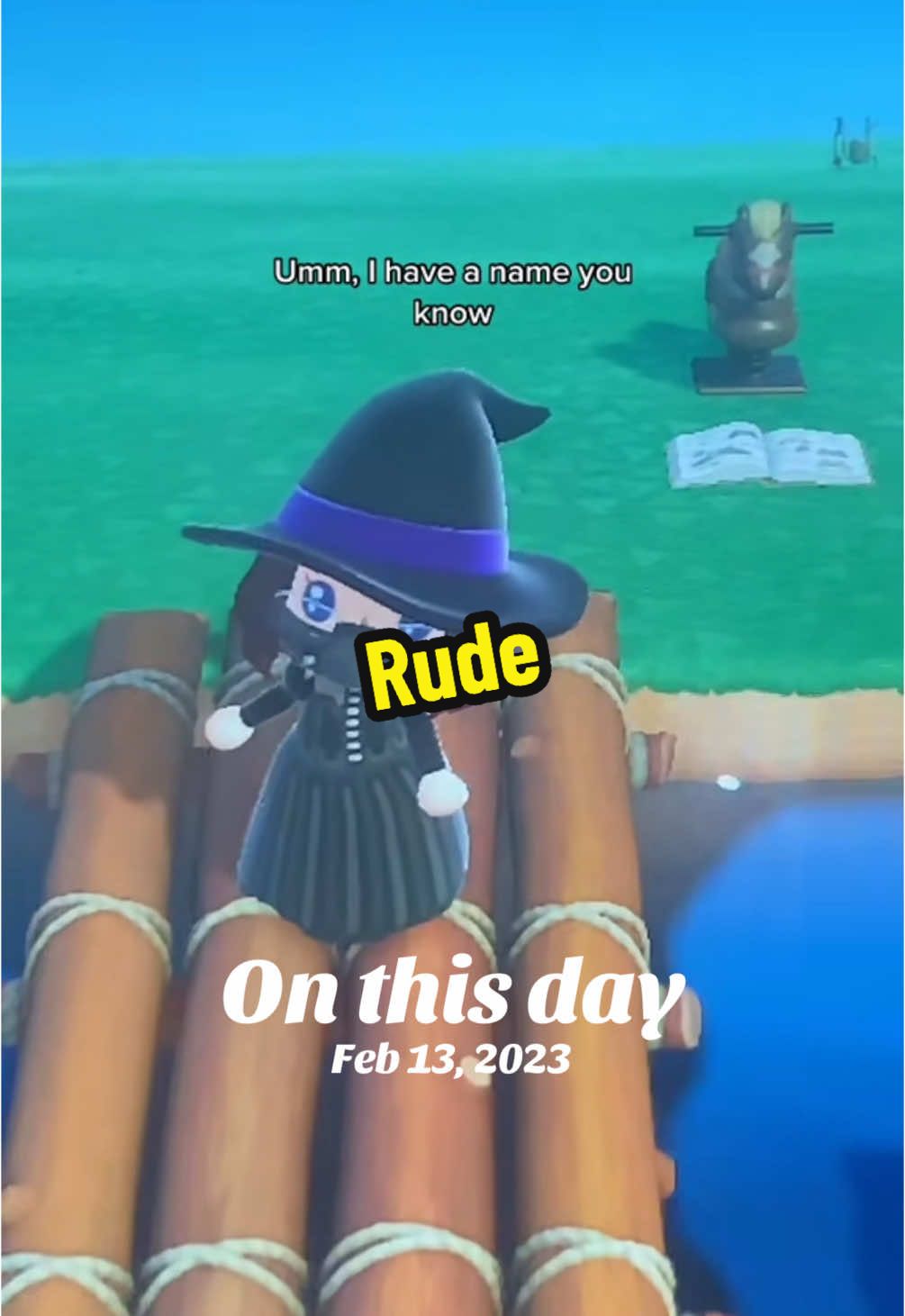 Rude #onthisday #acnh #animalcrossingnewhorizons #gaming #gamer