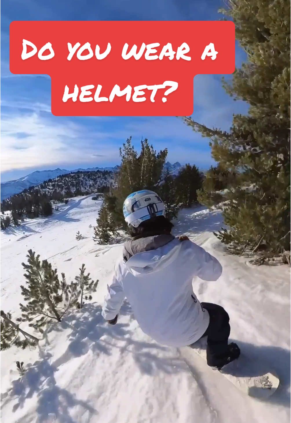 Do you wear a helmet?  #snowboarding #snowboard #snowboarder #wearahelmet #doctor #tiktokdoc #mammothmountain 