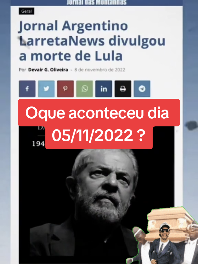 #barakoliver #Lula #bolsonaro #5/11/2022 #faleceu