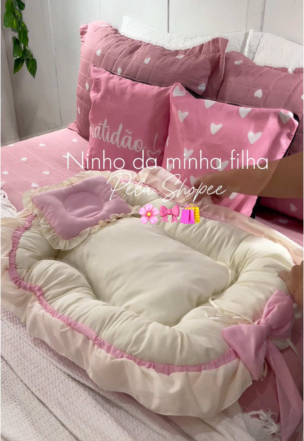 Ninho da minha filha pela Shopee 🌸  #ninho #shopee #comprinhasshopee #comprinhas #enxoval #enxovaldebebe #maedemenina 