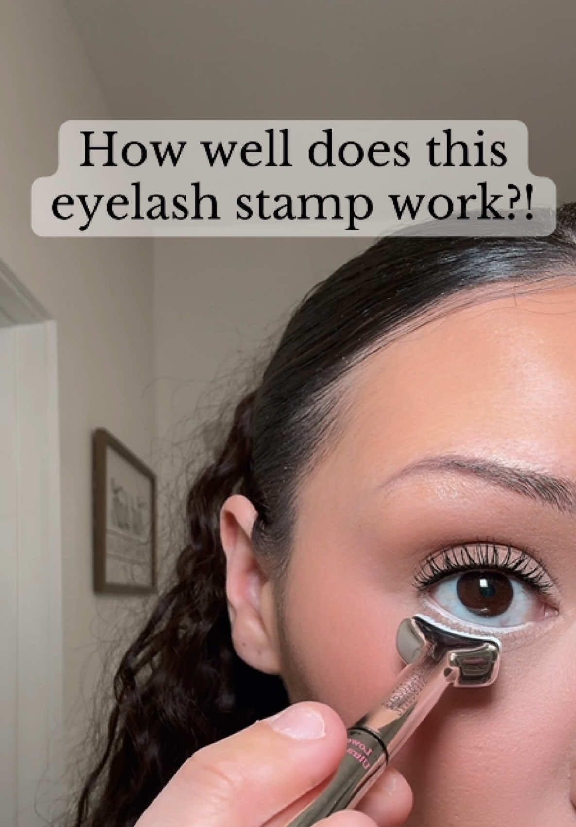 Anything to help me with getting ready faster is a WIN! I’ve been loving this lower eyelash stamp ❤️ #eyelashstamp #lashstamp #viralmakeup #tiktokshopfinds #grwm #makeuphacks #spotlightfinds 