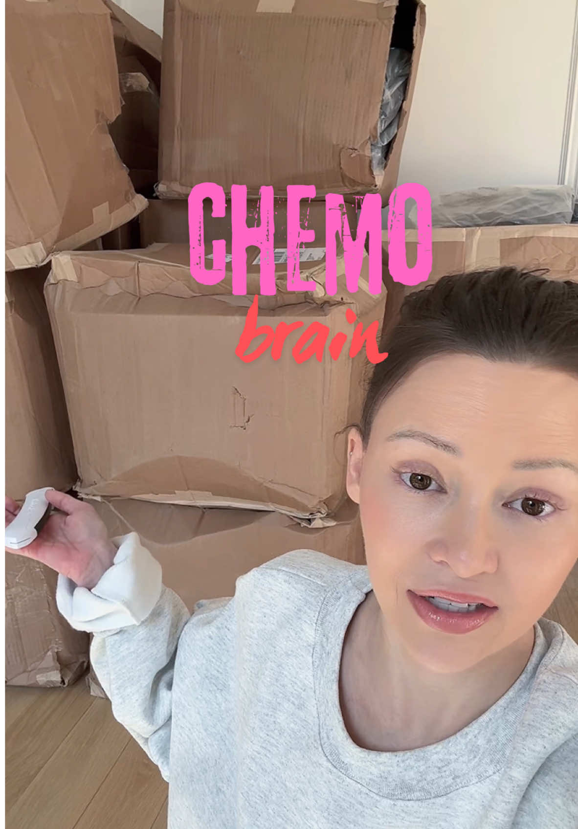 chemo brain 🧠 is short term memory loss… I think… I dunno 🤷🏻‍♀️ I forget 😂 When this stuff shows up at our house I have no clue about it. 🫣I don’t remember 🥹 and that makes me feel crazy 😵‍💫 but it’s also usually returnable. 🫣☺️🤌🏼 the other day I ordered 8 huge huge huge mirrors, this week I sent a chunk of our brand @The Bar’s new collection to my house in dallas. I have always been an online shopper and we have always had a lot of packages but this time I sent like 900 🫣 of the same sweatshirt from our warehouse in New York to our house in Dallas and now I just have to pay (again) to ship them all back. 💸 🆘 bc why are they here? Am I ok? 👀 I asked chat gpt what to do about compulsive shopping after chemotherapy and it said: “Ask for help. Consider having a friend or family member accompany you while shopping to help you stay focused”.  make sure to choose a friend who’s more of a “stop and think” type and less of a “you totally need that” enabler.” 👀🫣🧟‍♀️ ok that describes zero of my friends sos #bridgetandmike #thebar #ourhusband #chemobrain #cancer #shopping #bridgetbreastcancer 