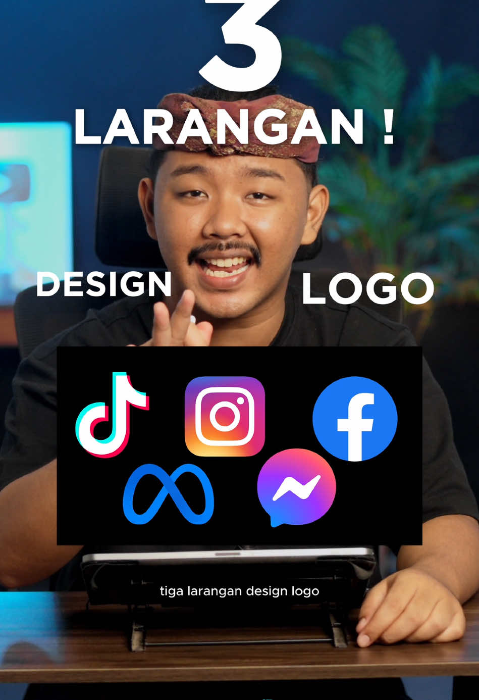 3 LARANGAN DESIGN LOGO?! #Senimanbocahlogo #Designlogo #Trending #Logo #Viral 