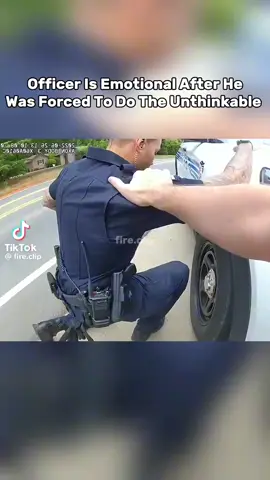 Officer emotional after being forced to do the unthinkable #fypシ #police #bodycam 