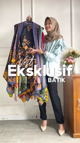 Outer batik cantik model vest banyak variasinya #outerbatik #vestbatik #outfitbatik 