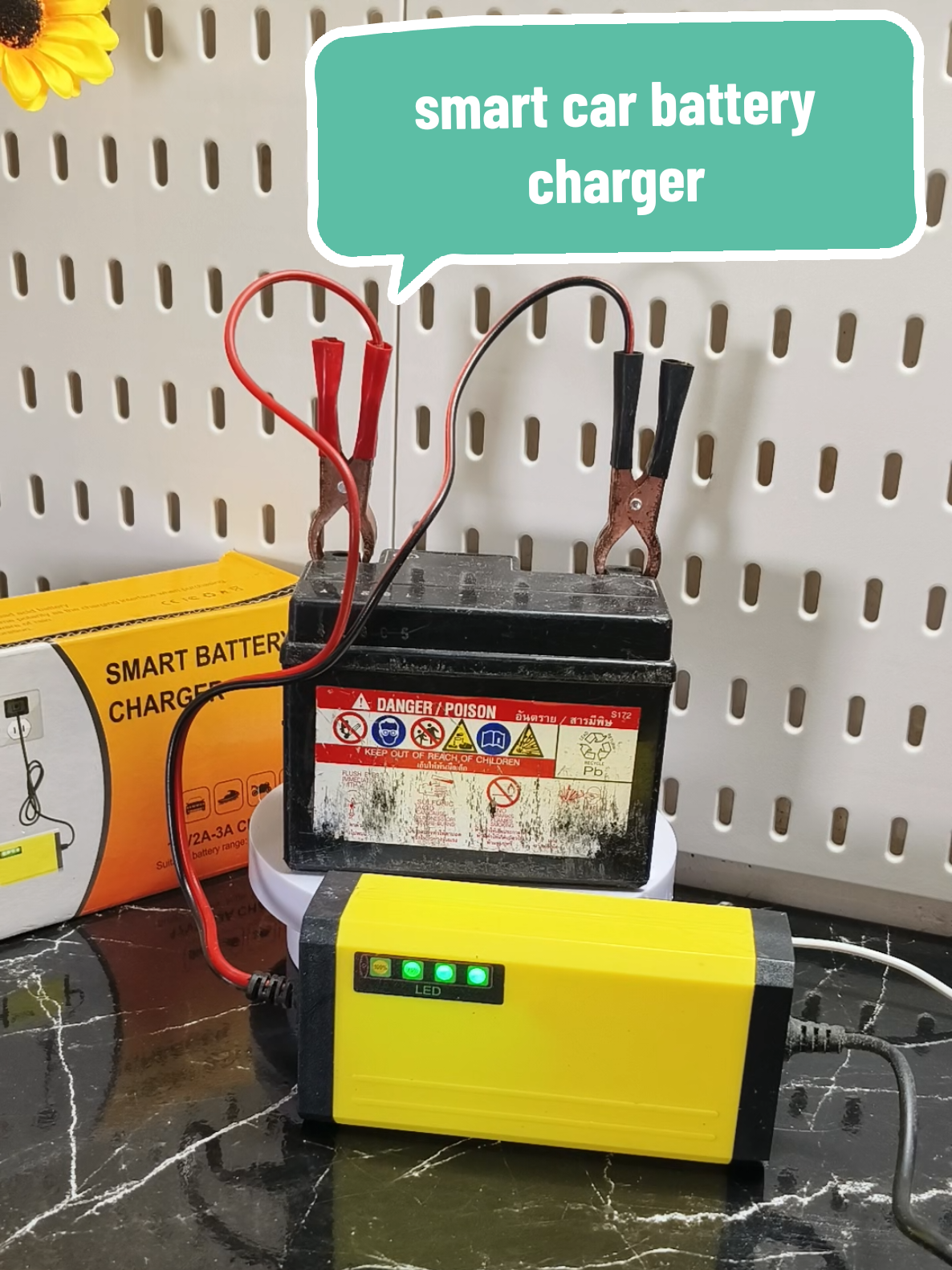 smart car battery charger #charger #carcharger #batterycharger #car #motorcycle 