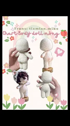 Trả lời @Tiệm Len Mì Bơ  CHART DOLL 🍑 XINH ✨ *kèm chart tiếng trung ở cuối nếu như có sai thì mấy bà có mà đối chiếu* Chart đến rùi đây mọi người ơi!!!! Vì là lần đầu tui làm doll và cũng là lần đầu dịch và chỉnh sửa chart doll luôn nên có lẽ sẽ có phần nào thiếu xót. Có gì mọi người cmt nhắc tui hoan hỉ nha 🥰 #CapCut #fyp #crochet #moclen #dollcrochet #bupbe #handmade #byme #howtocrochet #tipscrochet #amigurumi 