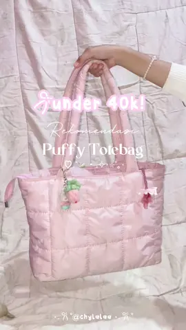 coquette bingittt #totebag #puffytotebag #fypage #fyp #jelajahramadan 