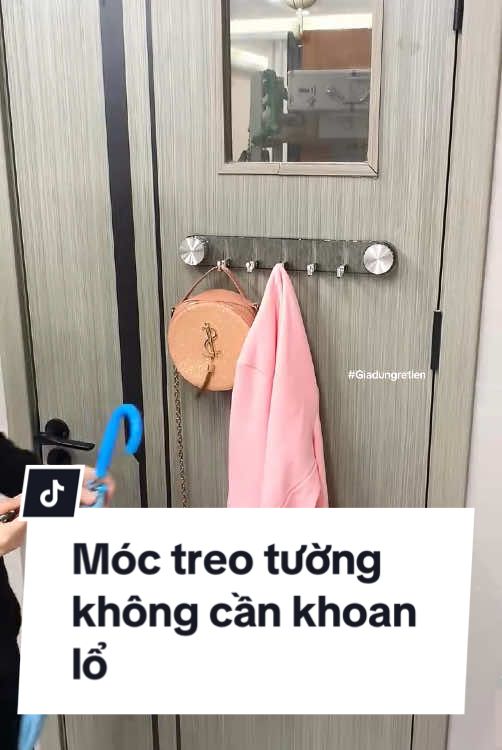 Móc treo tường không cần khoan lổ #moctreotuong #dogiadung #xuhuong 