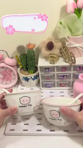 Unboxing bát gốm sứ heo happy cùng Trâu nhaaa🎀.         #unboxing #heohong🐷 #xuhuong #fpy 