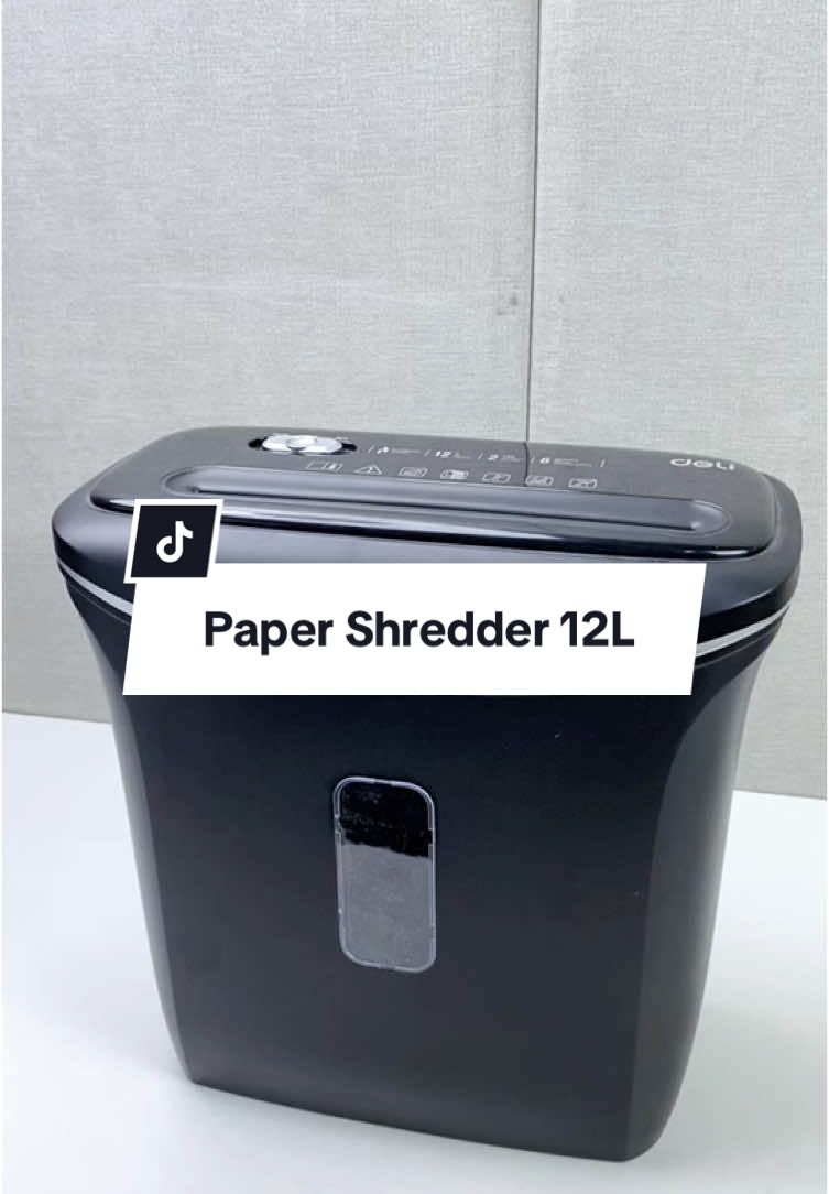 Paper shredder 12L untuk menghancurkan dokumem tidak terpakai di kantor! #travelwithlove #papershredder #penghancurdokumen #penghancurkertas #deliindonesia #fypage 