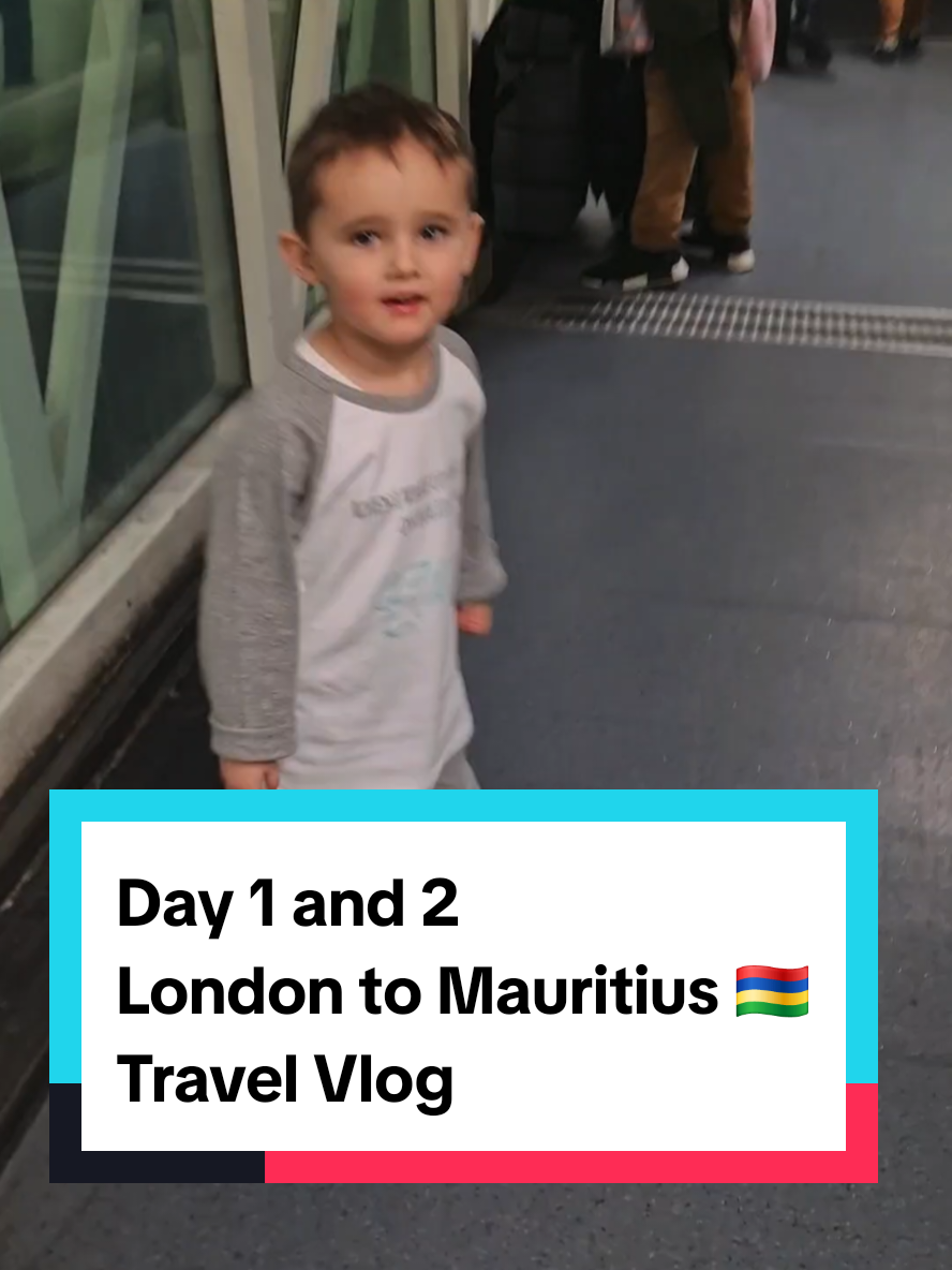 Day 1 and 2 London to Mauritius 🇲🇺 Highs:  ⏫️ Playing together in the pool. ⏫️ Enjoying a cocktail or two. ⏫️ Seeing  the beautiful crystal clear sea.  Lows: ⏬️ Someone stealing our @bubbaboard. ⏬️ Ethan slipping and hurting his face. ⏬️ Saying bye bye to Daddy for 3 weeks. #travel #travelvlog #travelvlogger #kidswhotravel #CapCut 