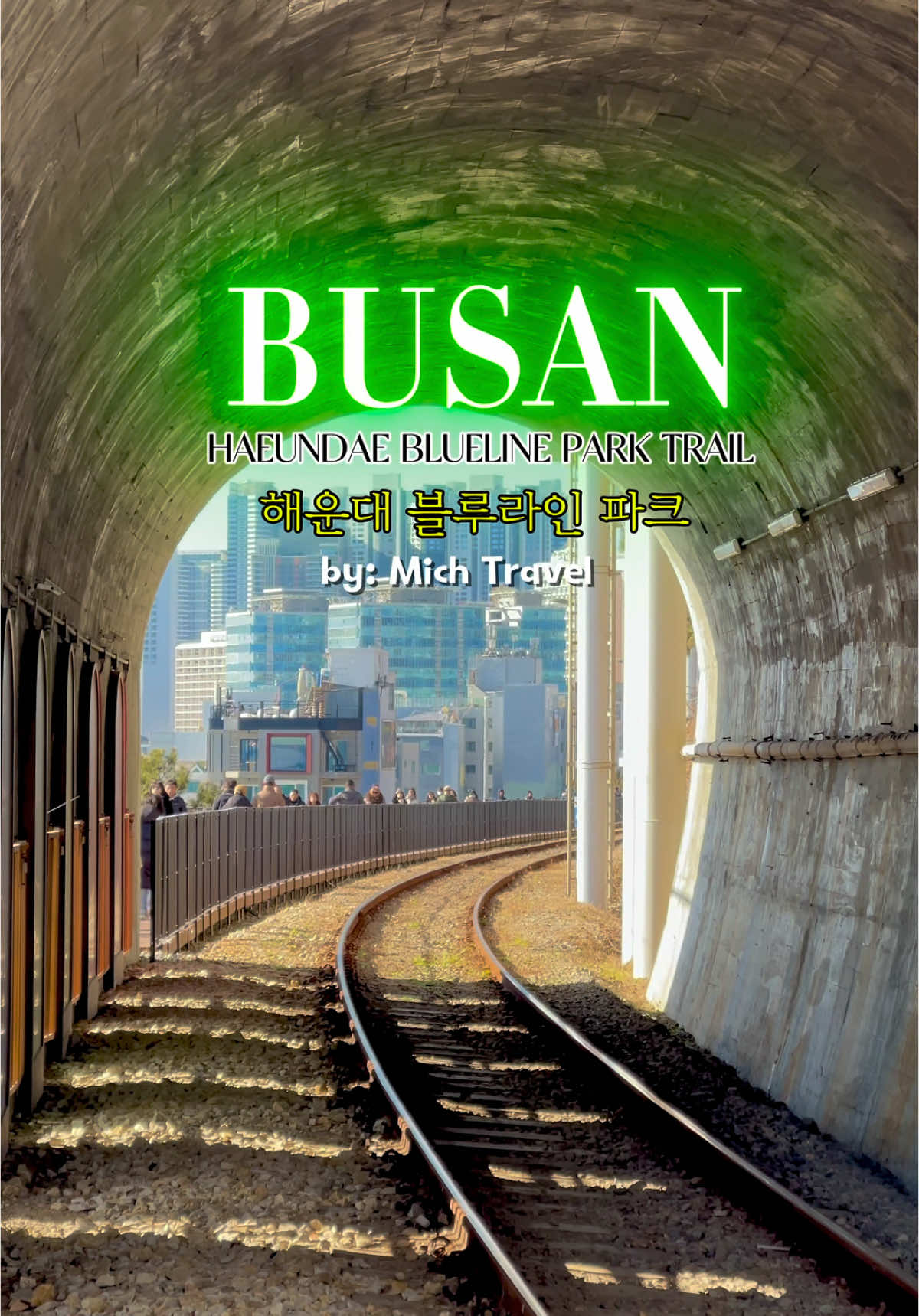 BUSAN !! 부산 !!  Walking alongside HAEUNDAE BLUELINE PARK TRAIL with the beautiful view of coastal scenery . 📍HAEUNDAE BLUELINE PARK  MIPO STATION - CHEONGSAPO  Busan , South Korea  #busan #busankorea #busantravel #haeundaebluelinepark #부산여행 #부산 #해월전망대 #해운대 #korea #해운대블루라인파크 #michtravel #