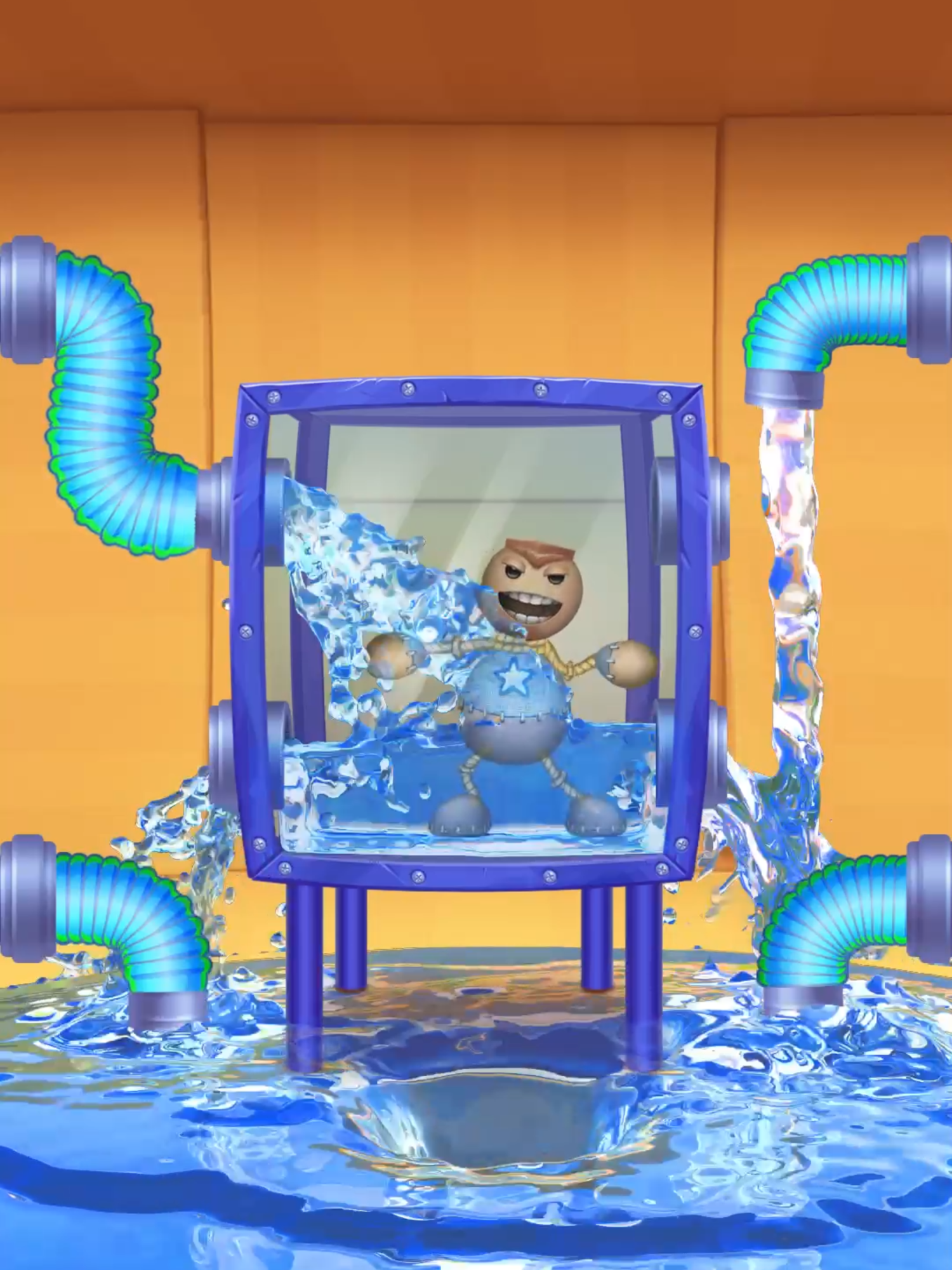 Kick the Buddy: Water Experience #kickthebuddy #stressrelief #funnygames