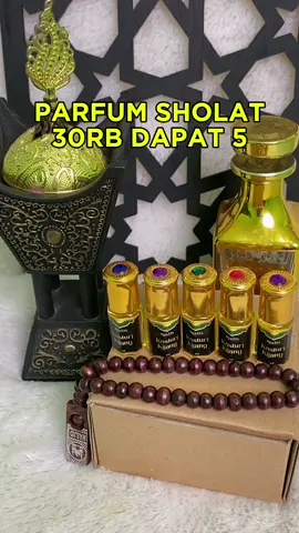 Cuma 30rb dapat 5 botol parfum sholat Non Alkohol + Bonus Tasbih #ramadhan #sambutramadhan #marhabanyaramadhan #parfum #kasturi 