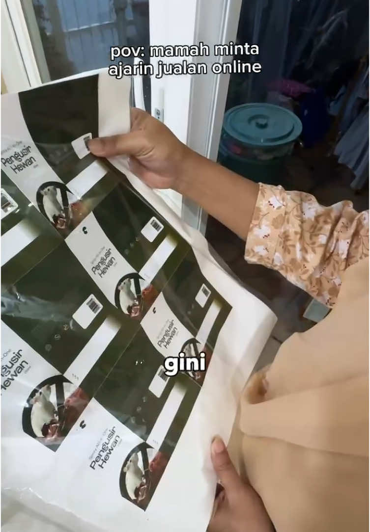 Mam aku udah cetakin stiker untuk jualan online