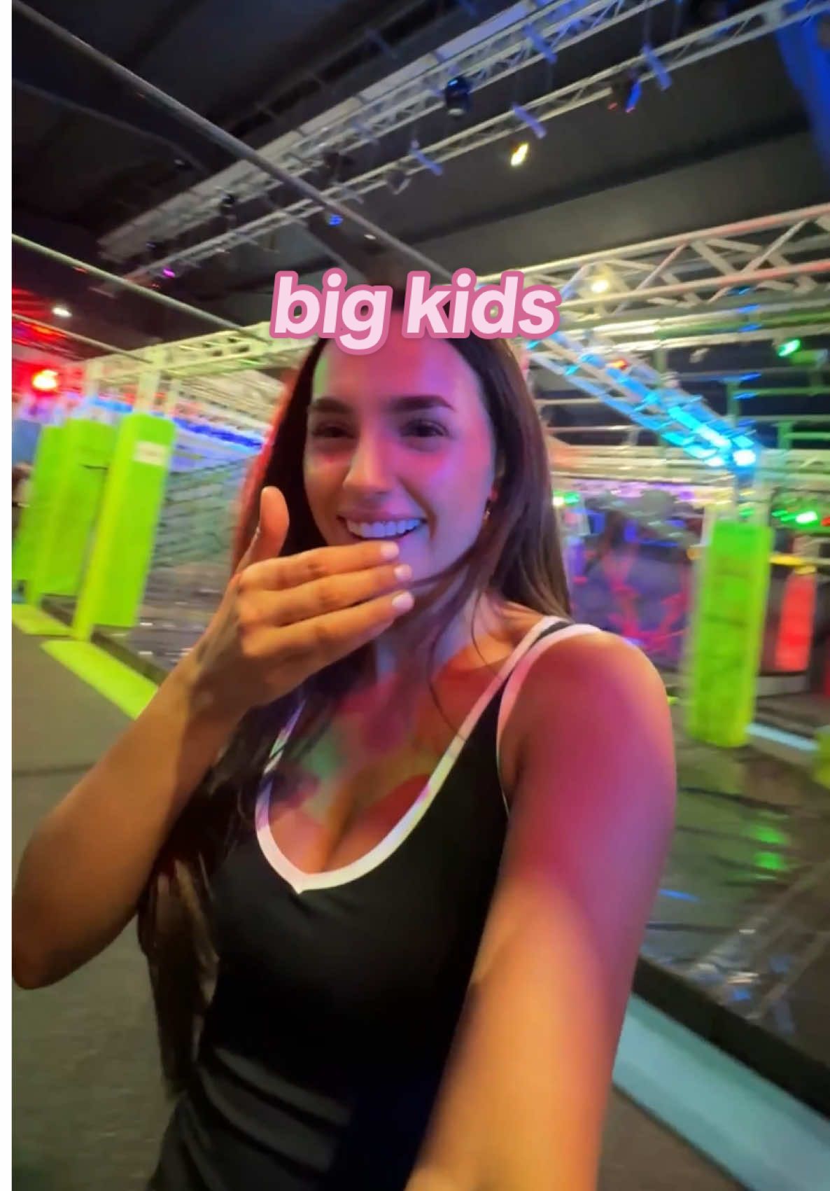 meeting a big kid to do stuff like this with >> #datenight #bigkids #manchester #totalninja @Total Ninja  