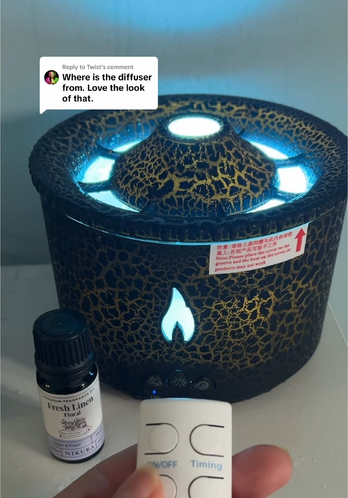 Replying to @Twist Volcano Humidifiers, Essential oil diffusers #diffuser #bolcano #remote #essentialpils #tiktokmademebuyit #spotlight #freeshipping 