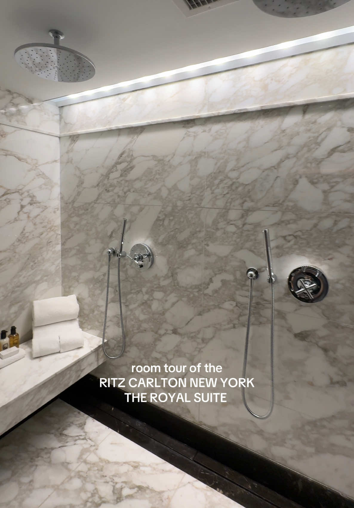 Epic view, epic shower. 2,175 sqft . Central Park view ✨ @The Ritz-Carlton #RoomTour #ritz #ritzcarlton #hotel #luxuryhotel #newyork #nyc #travel