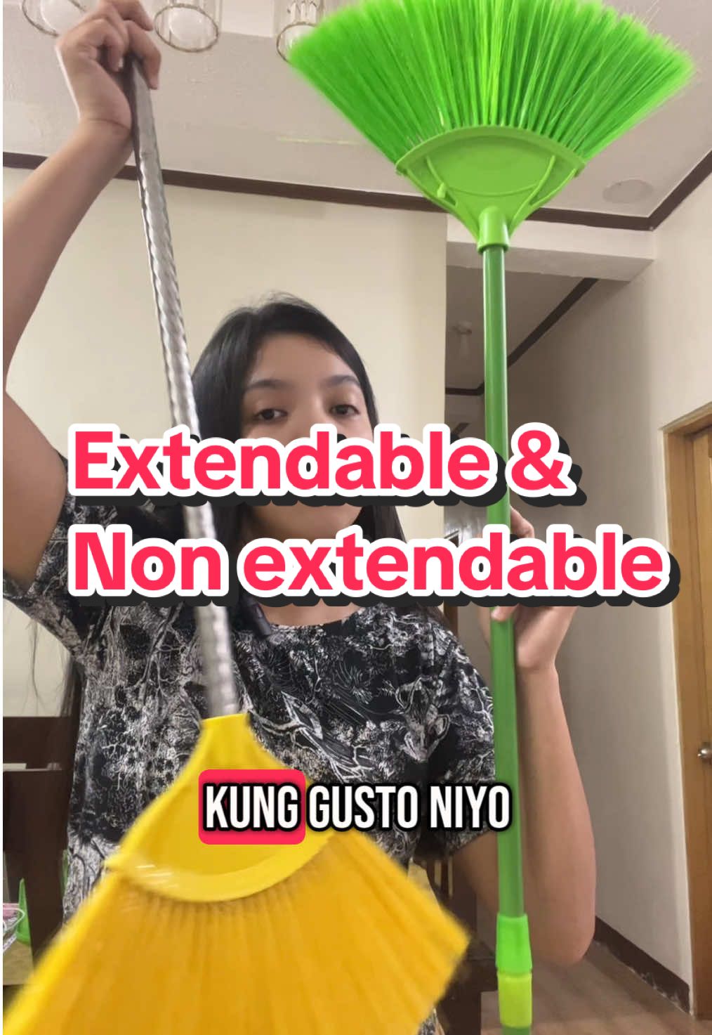 Replying to @Prince Marvin Extendable & non extendable walis tambo po kasi yong product nila kaya po sa mga gusto po magcheck out tignan nyo pong maigi😊 Pang walis at pang agiw na yong extendable #walistambo #plasticwalistambo #extendablewalistambo #extendablebroom #expandablewalistambo #panglinis #cleaning 