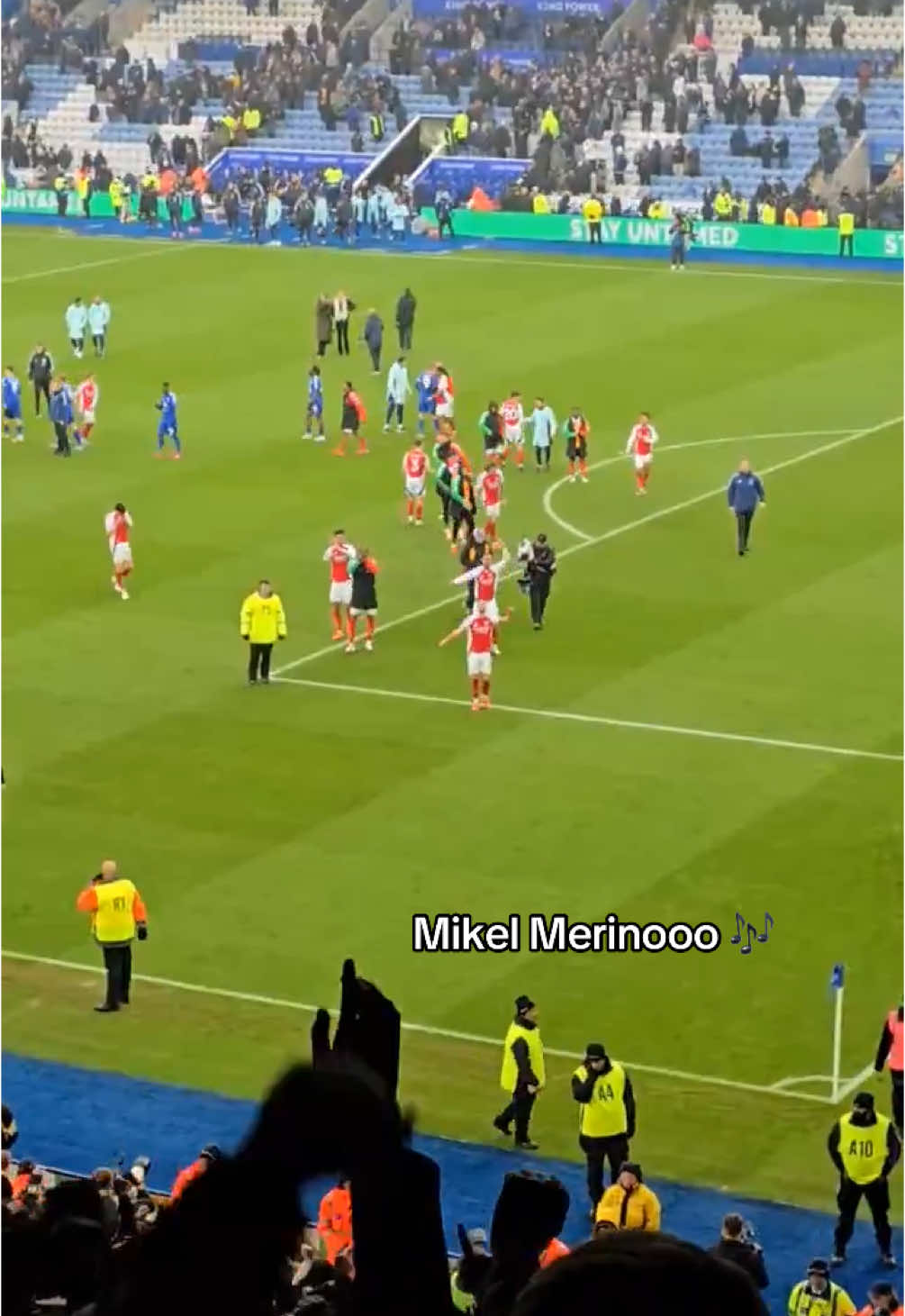 Mikel Merinooo 🎶 The Spaniard’s chant bellows around the King Power after coming off the bench to bag  a brace this afternoon. Great result 💪🏽 #afc #arsenalfc #arsenalfans #afcelite #leicester #lcfc #mikelmerino #merino #leiars #fyp #foryou 