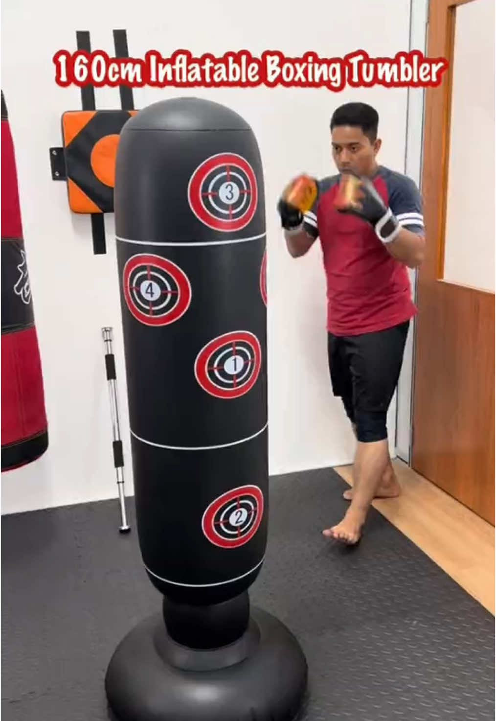 Introducing the gymUP Inflatable Boxing Bag, the perfect training tool for aspiring boxers and children alike! This easy-to-set-up inflatable bag inflates quickly for use in any space, whether at home or outdoors. Made from durable materials, it withstands punches while providing a safe environment for kids to practice their skills. With its soft exterior, young fighters can build confidence and coordination without the worry of injury. Lightweight and portable, the gymUP Inflatable Boxing Bag is ideal for enhancing boxing techniques or simply having fun while staying active! #tiktokmademebuyit #fitnessmotivation #xzyabc #viral #viralvideo #boxing🥊 #kickboxing 