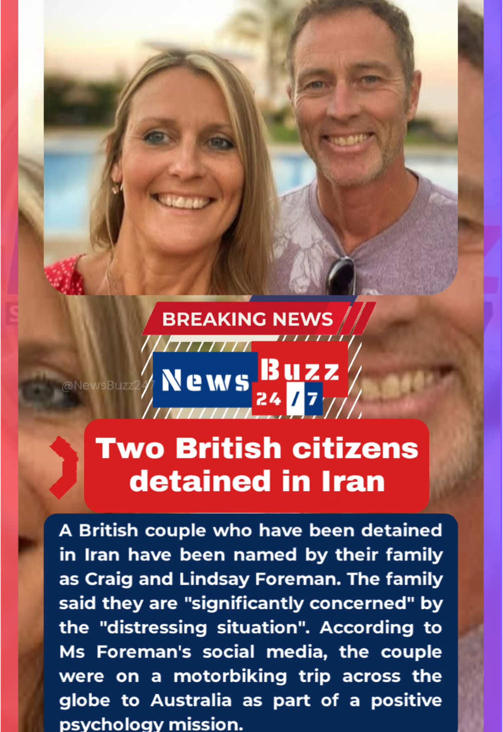 Relatives of a British couple who have been detained in Iran said Saturday that their situation was distressing and causing “significant concern,