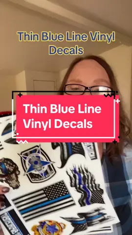 Thin Blue Line Vinyl Decals #thinblueline #thinbluelinevinyldecals #thinbluelinefamily #vinyldecals 