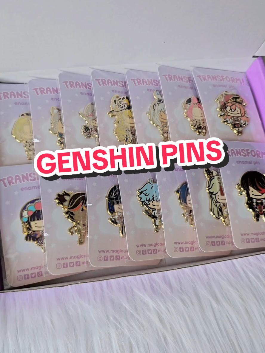 A whopping 14 pins!  this box was for someone who has been collecting all my genshin pins, which is a lot! They've also got most or all of them at this point so it's a sign that I should add more soon? 😆 Thanks so much for the support! 🙏  #genshinpins #enamelpins #genshinimpactmerch #genshintok #genshinfyp #pinartist #fanmerch 