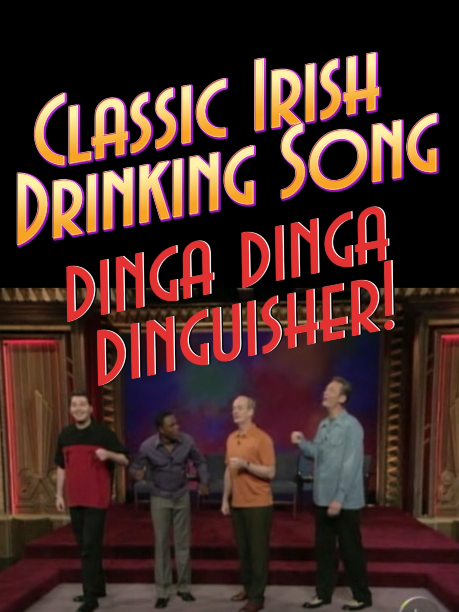 Dinga Dinga Dinguisher! A classic Irish Drinking Song from the 8th episode of Season 5 of the US version of #WhoseLineisitAnyway  Brad really didn't give Colin a chance here. #WhoseLine #WLIIA #colinmochrie #ryanstiles #Improv #Irishdrinkingsong